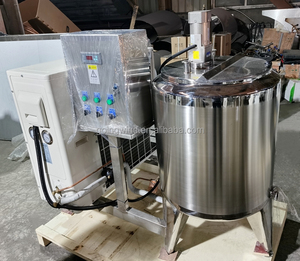 Bon prix automatique 100-10000l réservoir de refroidissement du lait 5000 litres 10000 l SUS304 réservoirs de refroidissement du lait machine de refroidissement des produits laitiers à <span class=keywords><strong>vendre</strong></span> - Product Image 2