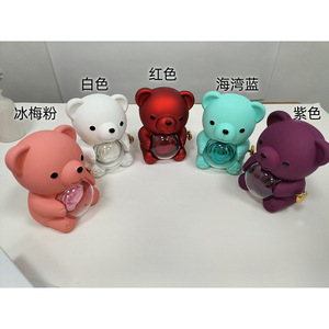 Zbsn qiyun qiyun đồ trang sức ôm gấu đề nghị Vòng Vòng cổ mặt dây chuyền cao cấp hộp quay vòng hoa vĩnh cửu - Product Image 6