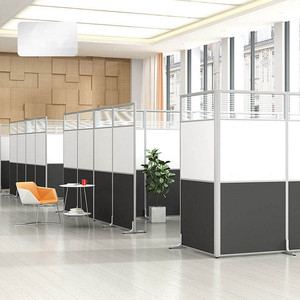 Pantalla <span class=keywords><strong>de</strong></span> partición plegable <span class=keywords><strong>para</strong></span> oficina comercial <span class=keywords><strong>de</strong></span> diseño moderno, divisor <span class=keywords><strong>de</strong></span> habitación con ruedas, pantalla plegable - Product Image 2
