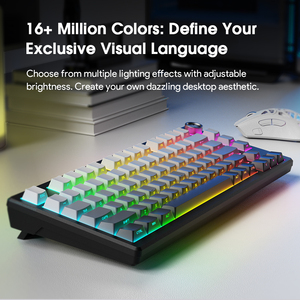 Clavier FURYCUBE IP75 filaire à sensation mécanique, RGB, 19 touches anti-ghosting, bouton intelligent multifonctionnel, idéal pour le jeu quotidien - Product Image 2