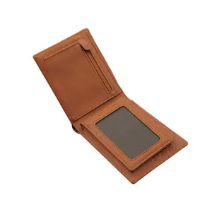 Branded 2 in 1 gents travel wallet purse short bifold rfid blocking pu leather zipper coin men wallet