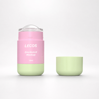 Flacon en plastique de 15 ml pour déodorant en stick, conteneur de crème, emballage personnalisé avec logo pour baume parfumé solide