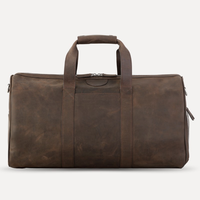 Sac de voyage en cuir de vachette personnalisé avec logo, fermeture éclair, en cuir véritable, prix avantageux, vente chaude, de Craft Creation BD