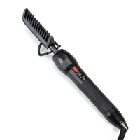 Lisseur et peigne chauffant multifonction électrique 500 degrés pour cheveux raides et bouclés, personnalisable avec logo de marque privée, pour usage professionnel en salon