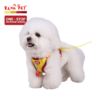 Grosir murah garis reflektif bersirkulasi Harness dan tali anjing kecil - Product Image 1