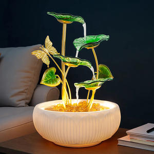 Fyh मिनी इनडोर आधुनिक घर और कार्यालय धातु शिल्प टेबलटॉप रस्सी वज पौधे पैटर्न फेंगशुई गहने सभी त्योहारों के लिए सजावट - Product Image 4