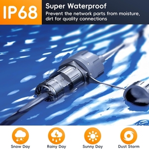 Không thấm nước starlink Gen 3 Cáp Ethernet mở rộng để cat5e RJ45 Coupler ngoài trời Adapter cho starlink món ăn kết nối <span class=keywords><strong>Router</strong></span> - Product Image 4