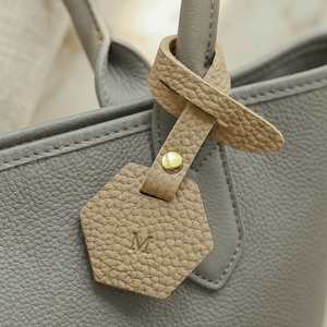 Colorful Pu Leather Custom Initials for Handbags Personalized Monogram <b>Name</b> <b>Tag</b> Hexagon Purse Charm Bag Accessory - Product Image 2
