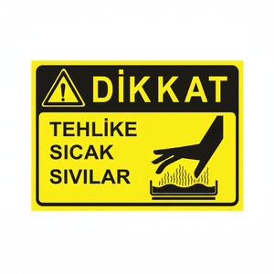 Nouveau panneau de signalisation de sécurité pour liquides chauds - Avertissement de danger - Product Image 2