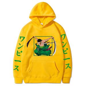 Anime <span class=keywords><strong>One</strong></span> <span class=keywords><strong>Piece</strong></span> Roronoa Zoro Manga <span class=keywords><strong>felpe</strong></span> con cappuccio stampate Pullover <span class=keywords><strong>felpe</strong></span> manica lunga sciolto Streetwear felpa con cappuccio top - Product Image 4