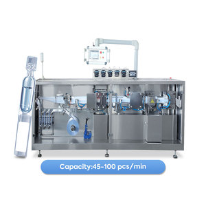 Automatic 5ml 10ml 30ml Plastic Ampoule Bottle Sealing Liquid Filling Machine