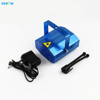 Rebow Lampu Laser Proyektor Panggung LED, Lampu Pesta Mini Disco Novedos Festa, Pencahayaan Strobo Proyektor Laser Panggung LED