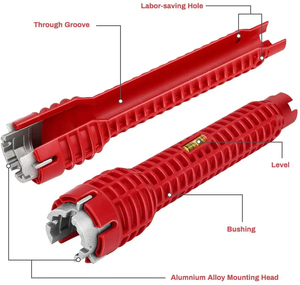Llave Mágica 8 en 1 para Fregadero, Herramientas de Plomería, Llave Mágica Multifuncional 8 en 1, Herramienta de Reparación de Plomería con Llave Inglesa - Product Image 3