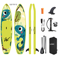 Planche à pagaie gonflable Weihai Factory Sup Board 11'/335cm avec impression intégrale et accessoires de haute qualité