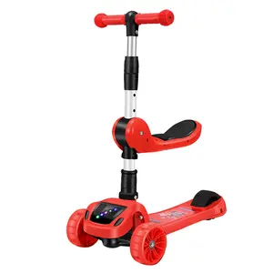 2024 New China Children's scooters ages 1-12 with music and lighting can sit on self balancing scooters