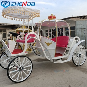 Horse Carriage Factory Wholesale <b>Top</b> Quality High Version Customized Wedding Classic <b>pumpkin</b> Electric horse carriage - Product Image 1