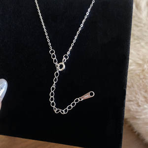 Exquisite S925 Pure Silver Sweet Girlish <b>Pink</b> Diamond Starry Sky Pony <b>Necklace</b> Versatile Compact Daily Fashion Pendant - Product Image 5