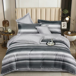 Il prezzo del cotone caldo levigato in cotone ipoallergenicrule e resistente allo sbiadimento copripiumino letto letto piatto con fodera di cuscino Set di biancheria da letto - Product Image 4