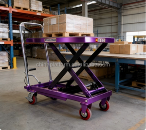 Chariot élévateur à ciseaux compact et fiable avec <span class=keywords><strong>hauteur</strong></span> de levage de <span class=keywords><strong>90</strong></span> <span class=keywords><strong>cm</strong></span>, 1 m, 2 m et capacité de charge de 800 kg, 1000 kg, 1500 kg |   Plateforme de travail - Product Image 3