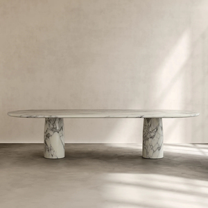 <span class=keywords><strong>Table</strong></span> <span class=keywords><strong>à</strong></span> <span class=keywords><strong>manger</strong></span> ovale de style italien de luxe, en travertin et marbre de qualité supérieure, meubles en pierre naturelle pour salon - Product Image 2
