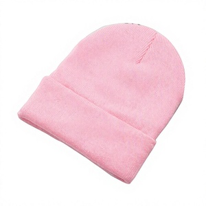 Bonnets unisexes personnalisés en gros avec surpiqûres contrastées et revers côtelés pour les startups de vêtements américaines avec faible MOQ - Product Image 1