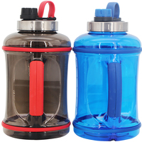 Bouteille d'eau en plastique OEM/ODM 3,2 L, 100 % sans BPA, écologique, grande capacité, avec poignée, facile à transporter, pour le camping en plein air, idéale comme cadeau
