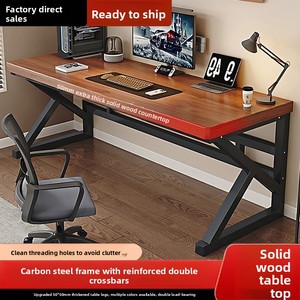 <span class=keywords><strong>Escritorio</strong></span> de Computadora para Dormitorio u Oficina, Minimalista, para Dos Personas, para Deportes Electrónicos, con Superficie de Madera Sólida Reforzada y Engrosada - Product Image 3