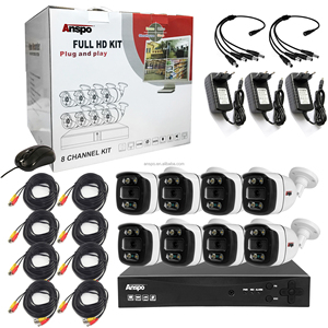 Anspo 2MP 8CH màu VU AHD Kit <span class=keywords><strong>Home</strong></span> an ninh 1080P AHD máy ảnh 8CH DVR hoàn chỉnh bộ CCTV Hệ thống an ninh - Product Image 1