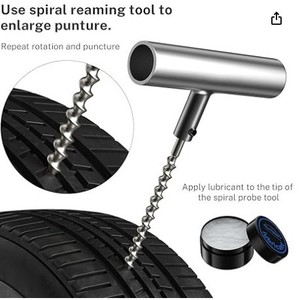 Kit de Reparación de Neumáticos Universal de Alta Resistencia de 68 Piezas, Herramienta Manual para Reparar Pinchazos de Automóviles y Motocicletas, Juego de Herramientas de Reparación Eficiente - Product Image 3