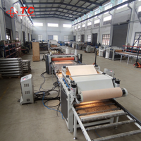 Machine de laminage de panneaux PVC et MDF pour le travail du bois avancé, avec moteur 15KW, haute vitesse réglable