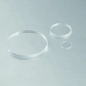 Custom optik kristal bulat datar pasokan cina harga pabrik plastik lensa optik harga grosir kaca optik lensa bulat