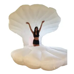 2023 Hot sale giant LED lighting inflatable seashell, inflatable clamshell for advertising