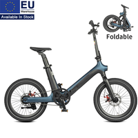 Bicicleta Eléctrica Smart30 con Cuadro Plegable sin Costuras, Transmisión por Correa, Sensor de Torque, Batería en el Poste del Asiento, 36V 250W, Llantas Kenda de 20 Pulgadas