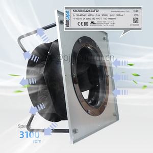 ebmpapst K3G500-RA28-03 400V AC 3600W 5.5A 1900RPM AHU Unidad de Manejo de Aire HVAC Ventilador de Refrigeración para Aire Acondicionado K3G500-RA28-03/F02 - Product Image 3