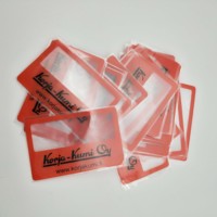 Customised Logo Magnifying Card Durable Portable PVC/Plastic Promotional Business Gifts for Wholesale