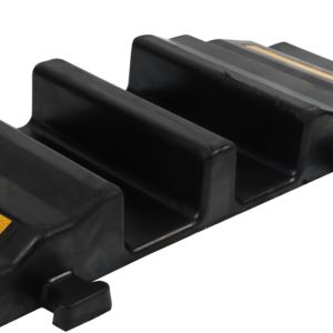 Ralentisseur de vitesse en caoutchouc anti-pression pour pompiers, hauteur 90 mm, 10-15 mph, jaune + noir, installation fixe portable pour <span class=keywords><strong>route</strong></span> extérieure - Product Image 4