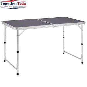 Table pliante légère en alliage d'aluminium, idéale pour le rangement, portable, pour le jardin, le camping et les activités de plein air - Product Image 5