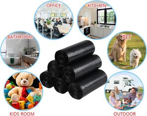 Heavy-Duty 5 Gallon Black Trash Bags, Durable Wastebasket Bin Liners, Disposable Garbage Bags for Home, and Office - Product Image 3
