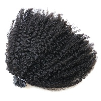 Extensions de cheveux humains VMAE Afro Kinky Curly K TIP 3C-4A TYPE 4B 4C Exotic Kinky Curly, cuticules alignées, kératine vierge, 100g KTIP