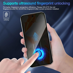 Protector de Pantalla de Vidrio Templado con Cobertura Total, Impermeable, Antipolvo y Privacidad para Google <span class=keywords><strong>Pixel</strong></span> 9 <span class=keywords><strong>Pro</strong></span>, Realme GT <span class=keywords><strong>6</strong></span>, Tecno Camon 40 - Product Image 3