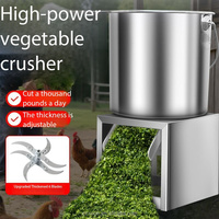 Pencacah Sayuran Listrik Komersial Harga Terbaik, Pengolah Makanan Stainless Steel Heavy Duty untuk Pakan Unggas, Ternak, dan Hewan