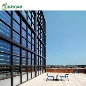 Trung Tâm Mua Sắm Cửa Hàng Kính Cường Lực Hai Mặt Trước Rèm Kính Xây Dựng Phá Vỡ Nhiệt - Product Image 3