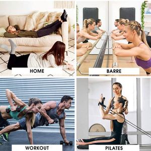 Chaussettes de yoga antidérapantes à tube long, chaussettes antidérapantes personnalisées pour adultes, idéales pour la maison, le yoga en intérieur, l'hôpital - Product Image 5