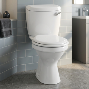 WC à poser au sol Vistaar Ceramics, deux pièces, sans bride, à double chasse cyclonique - Product Image 4