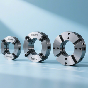 Mandrin de tour hydraulique à 3 mors de 250 mm, personnalisé en usine OEM, 6 mini-mandrins de tour, 4 mandrins de puissance CNC - Product Image 1