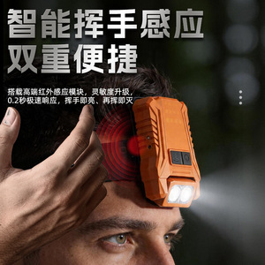 Mini Fishing Headlamp 53G Lightweight Rechargeable LED <b>Sensor</b> <b>Light</b> <b>For</b> Night Fishing - Product Image 5