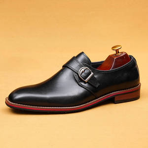 Chaussures en cuir véritable pour hommes, style rétro décontracté, en cuir de vachette sculpté, produits officiels en gros - Product Image 5