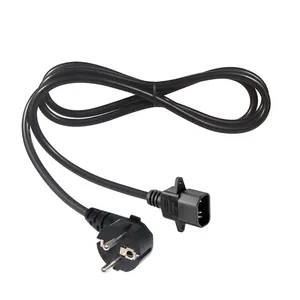 Удлинительный кабель 1,5 м, 1,0 мм, 250 А, В, стандарт VDE, штепсельная вилка европейского стандарта к сетевому шнуру Iec C14