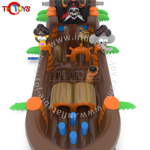 Barco pirata gigante, gorila <span class=keywords><strong>de</strong></span> aire, carrera <span class=keywords><strong>de</strong></span> obstáculos inflable con tobogán hinchable, actividad divertida para niños - Product Image 6