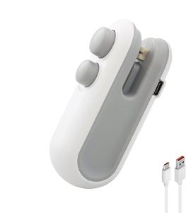 Scelleuse de sacs portative alimentée par USB, machine de scellage domestique pour sacs en plastique sous vide - Product Image 1